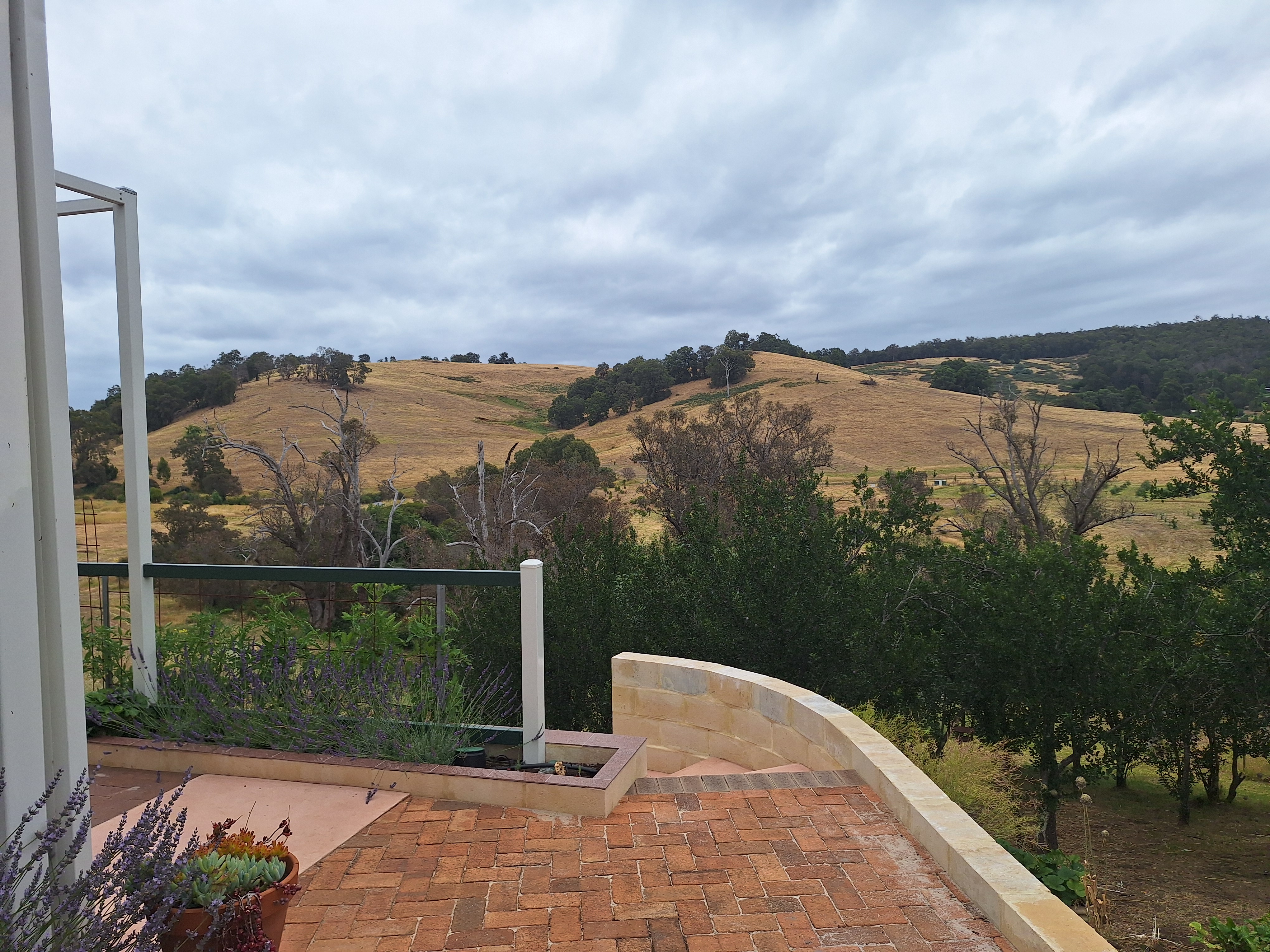 The view today from Victoria's parents' farm in Balingup