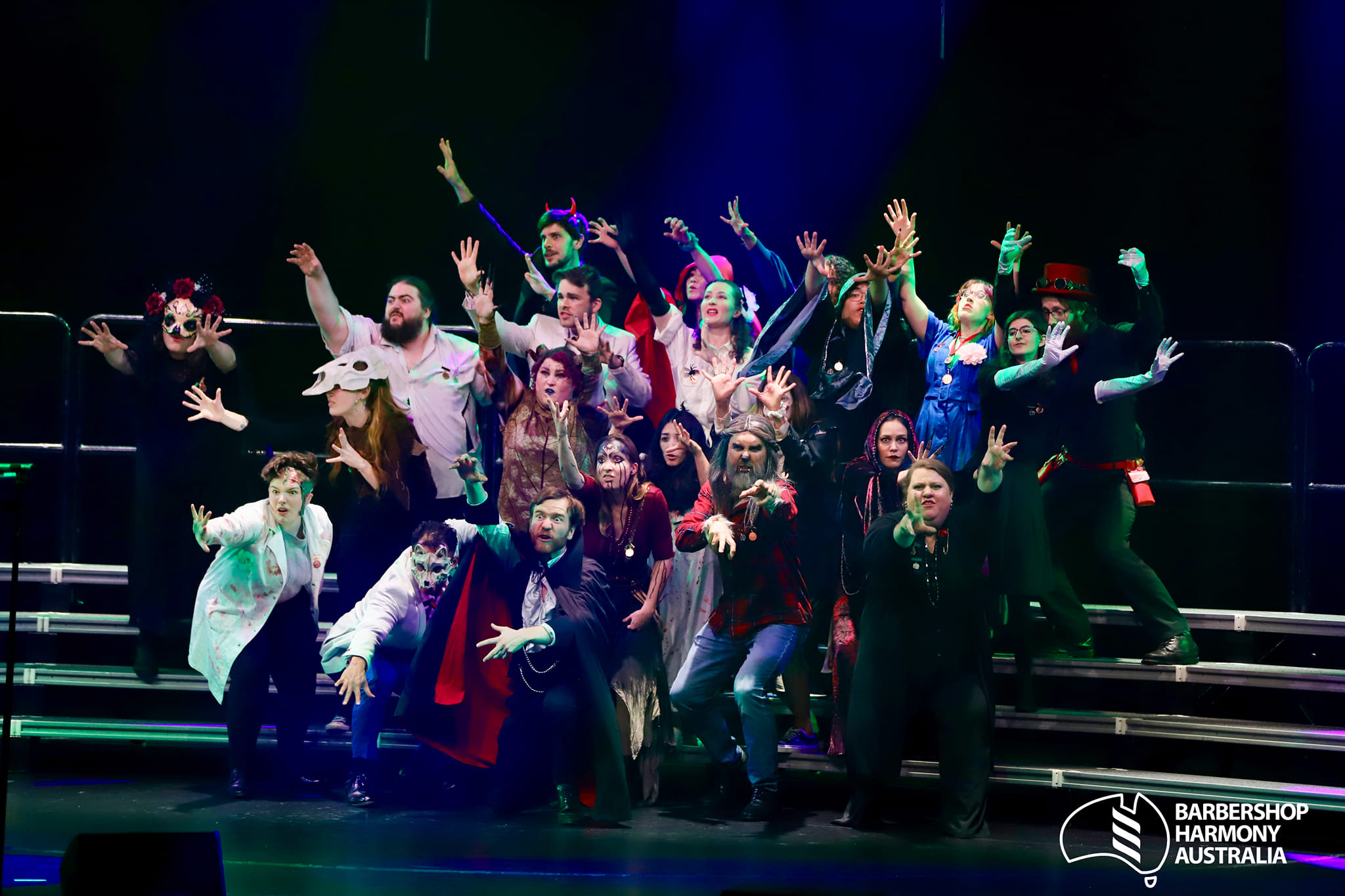 Baden Street singing Thriller at nationals on the Gold Coast, 2024
