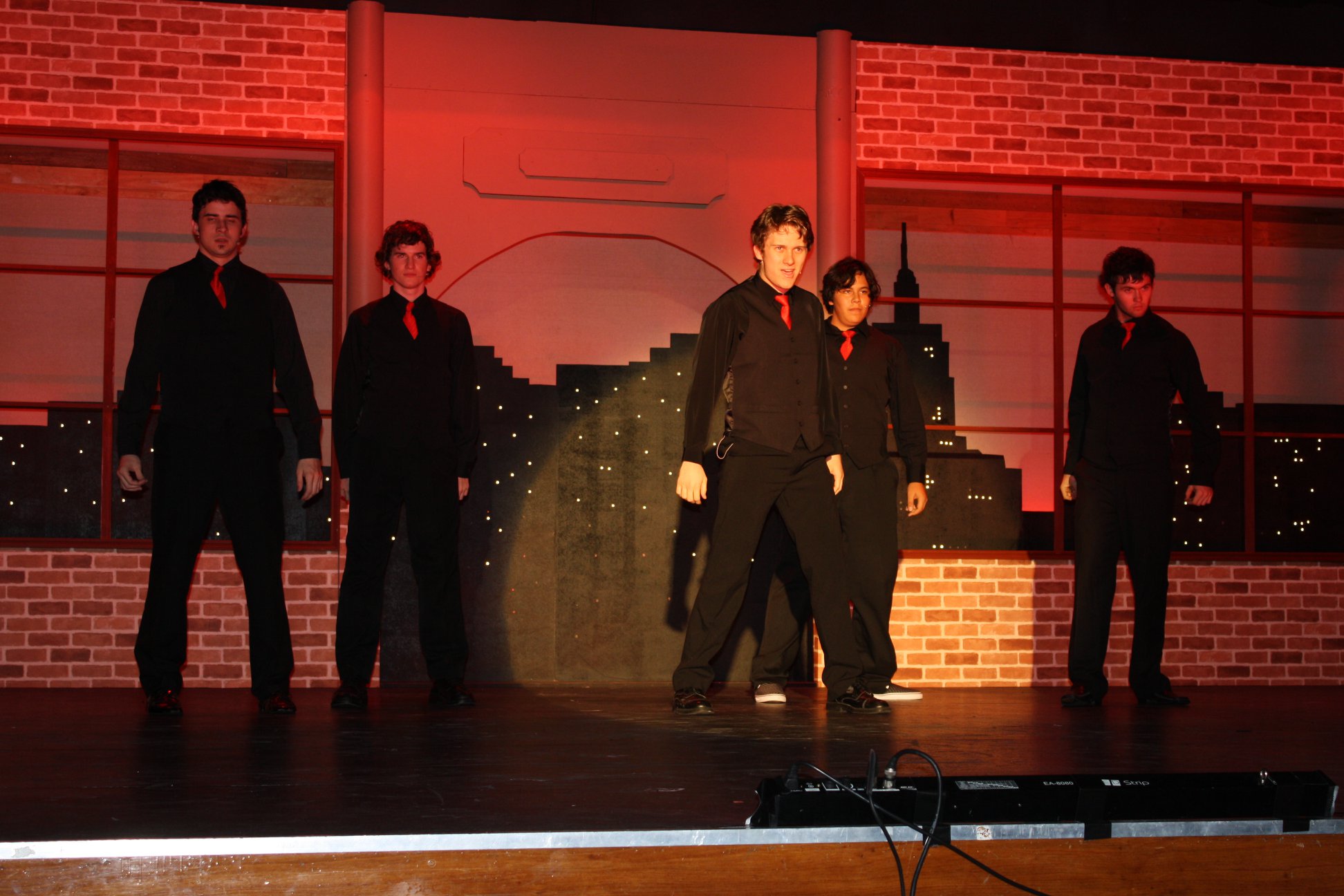 Hayley as Joe Vegas in Fame! The Musical in 2018